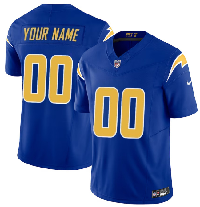 Custom Los Angeles Chargers Vapor F.U.S.E. Limited Jersey